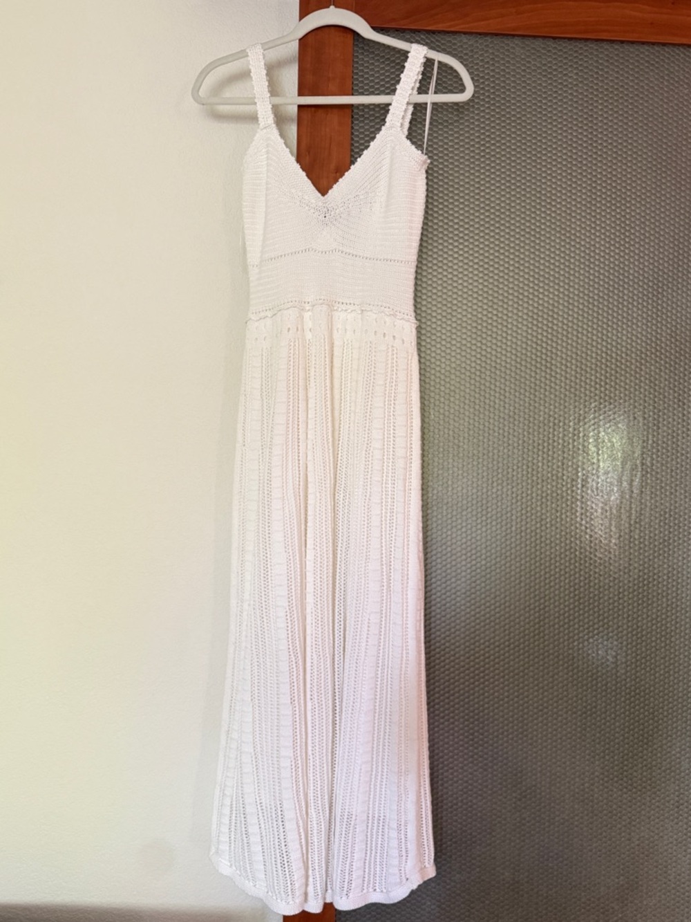 Moon River Ivory Knit Midi Dress - Picture 4 of 6